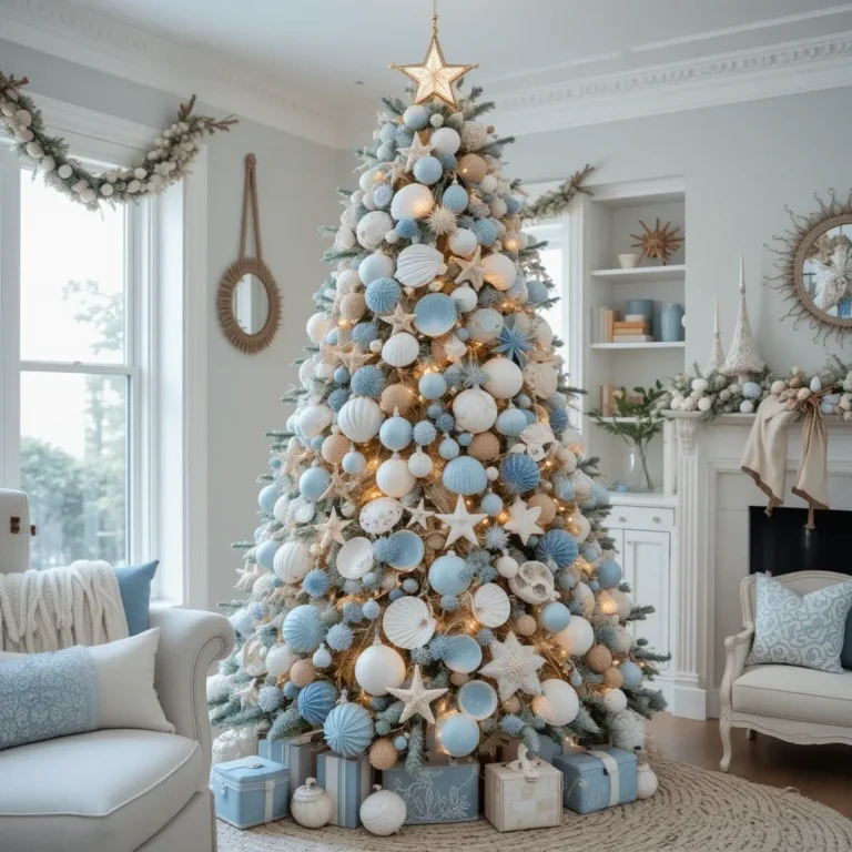 Coastal Blue Seashell Theme