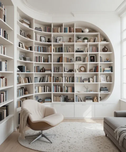 Curved Bookshelves