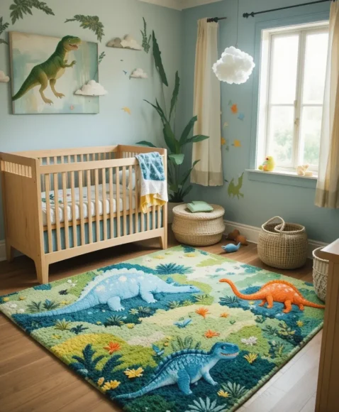 Dino-Themed Rug