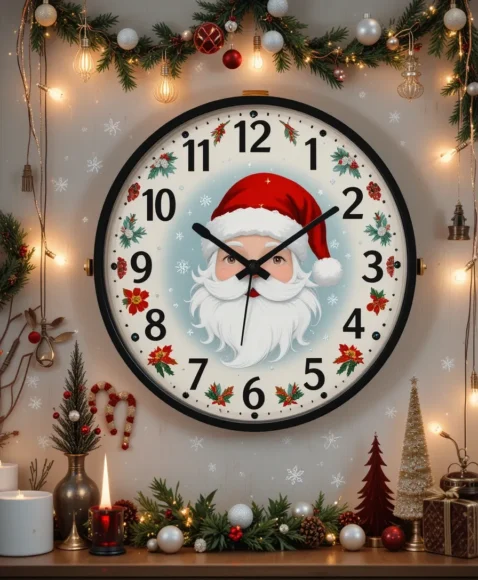 Festive Wall Clocks