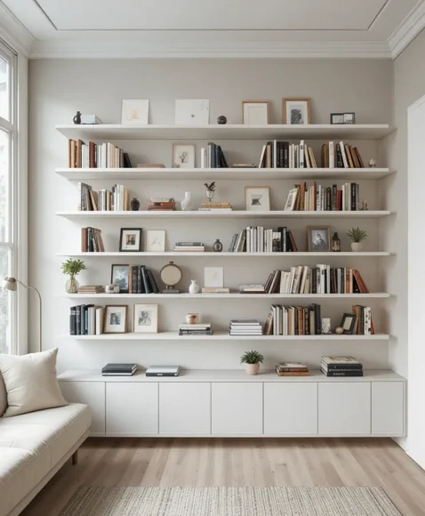 Floating Bookshelves