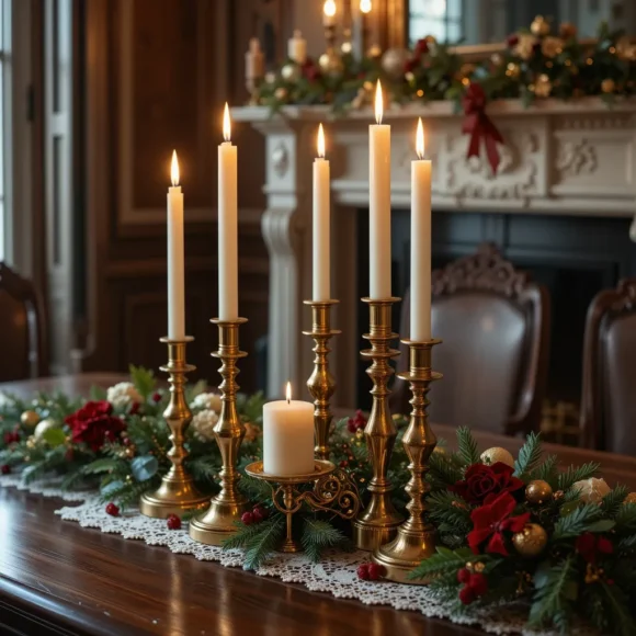 Gilded Candleholders