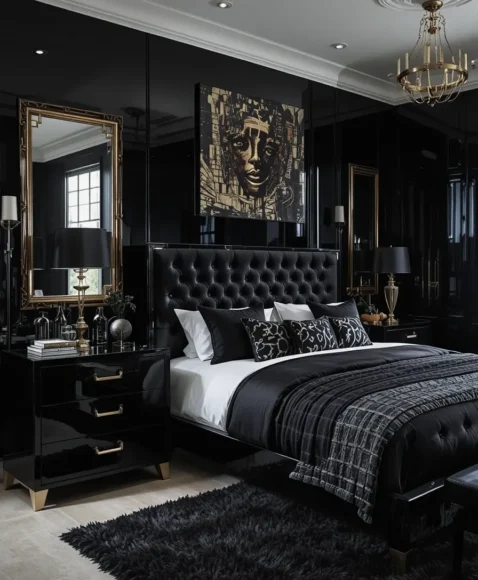 Glossy Black Furniture