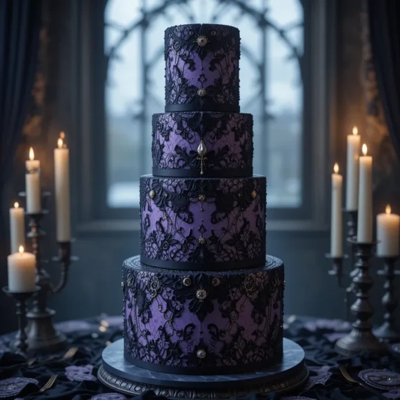 Gothic Lace Cake