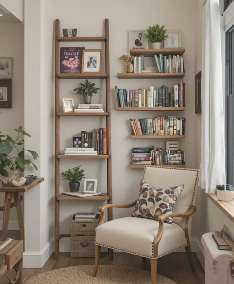 Ladder Bookshelves