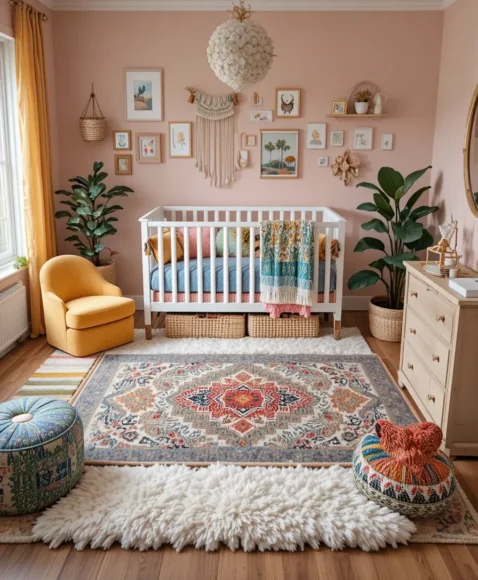 Layered Rugs for Texture