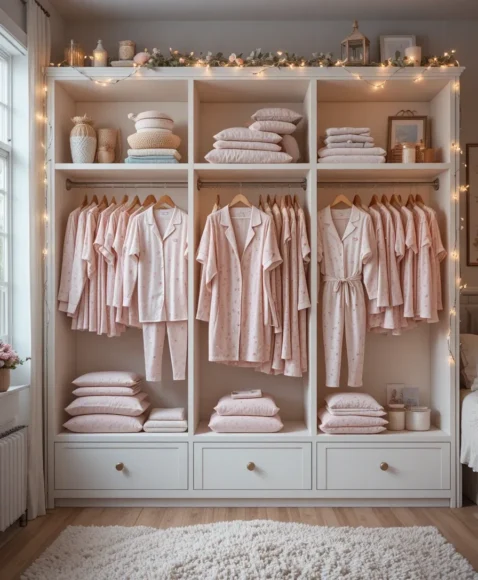 Matching Pajama Sets on Display