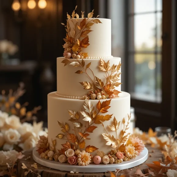 Metallic Accent Leaves