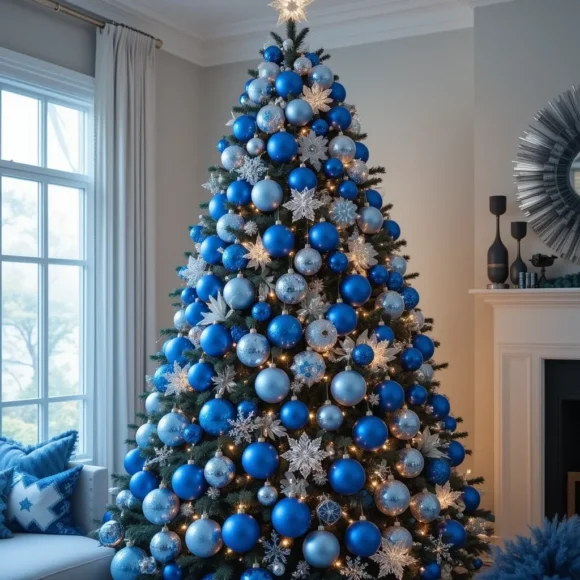 Metallic Blue Baubles