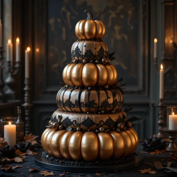Metallic Pumpkin Tiers