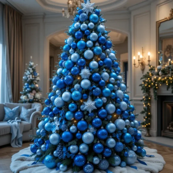Ombre Blue Ornament Layers