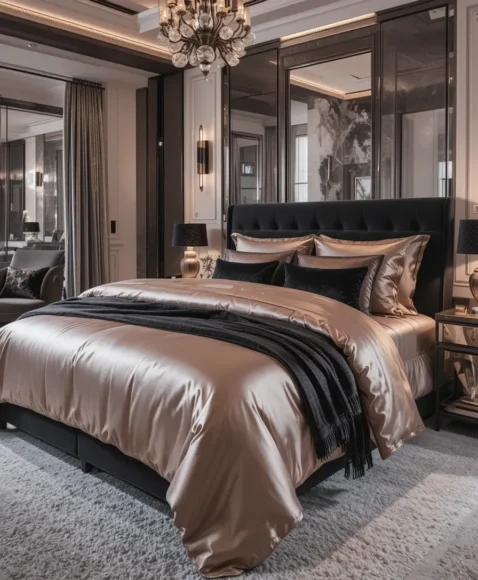 Silk or Satin Bedding