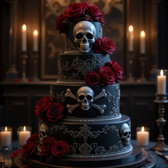 Skull and Crossbones Cake