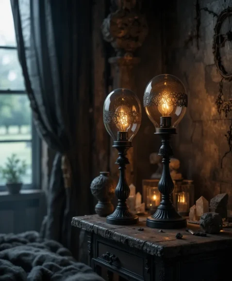 Smoky Glass or Black Lamps