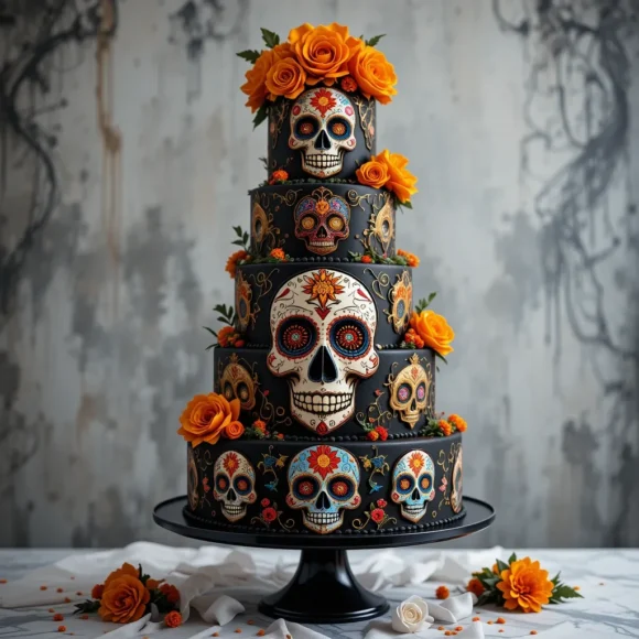 Sugar Skull Cake