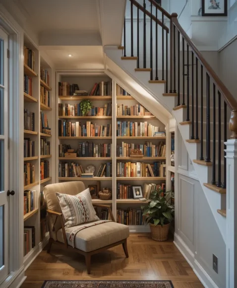 Under-the-Stairs Library