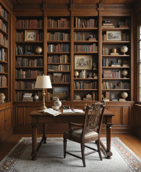 Vintage Desk in the Center