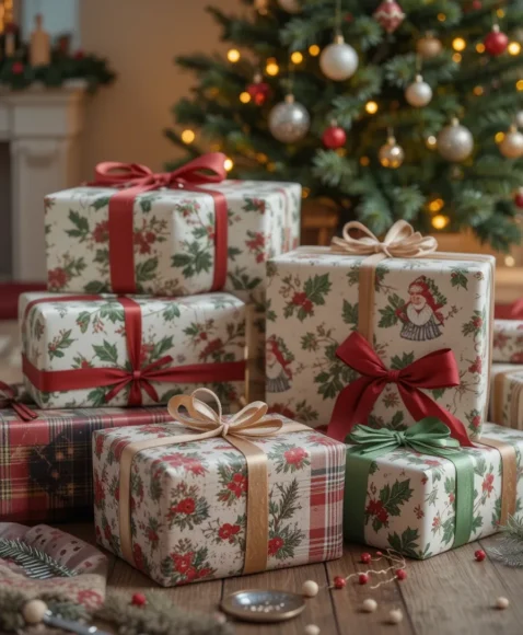 Vintage-Inspired Wrapping Paper