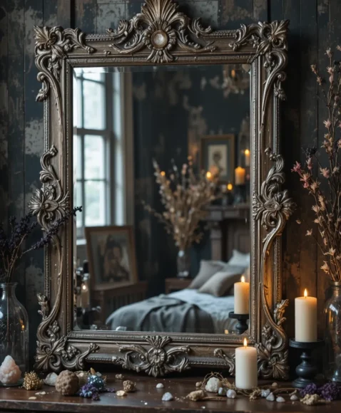 Witchy Mirror Décor