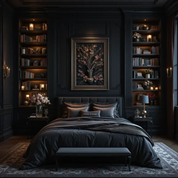 Black Bookshelves