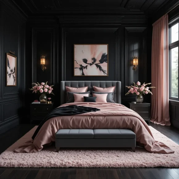 Black and Blush Palette