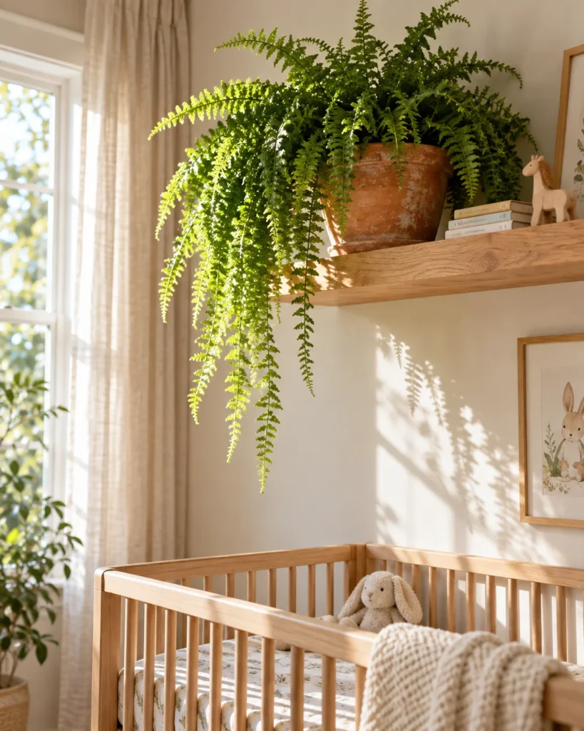 Air-Purifying High-Shelf Nursery Greenery