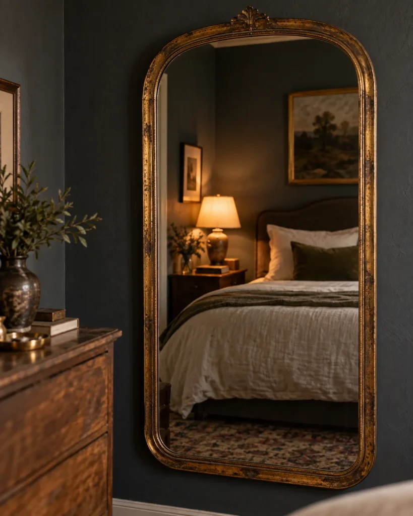Antiqued Brass & Patina Mirror Highlights
