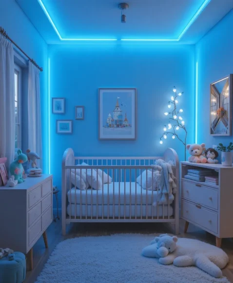 Blue Neon or LED Lights