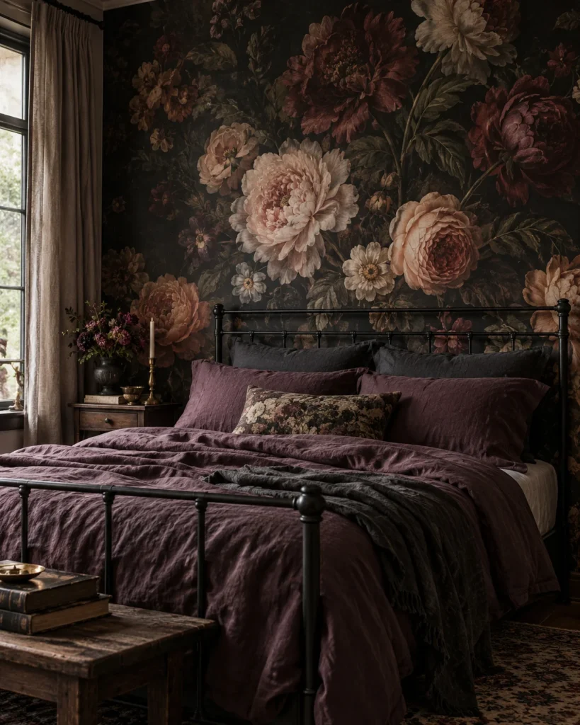 Dutch Masters Moody Botanical Floral Mural