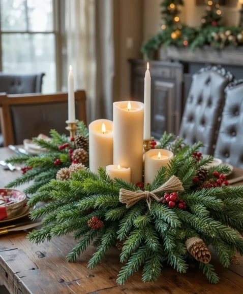Evergreen Centerpieces