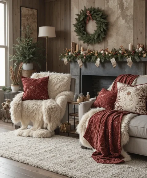 Faux Fur Throws and Pillows