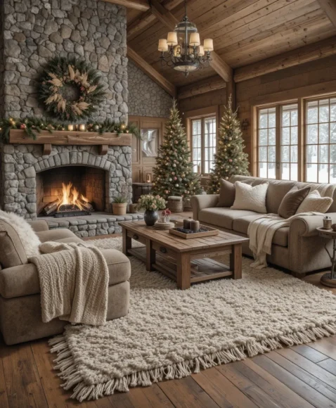 Layered Rugs for Warmth