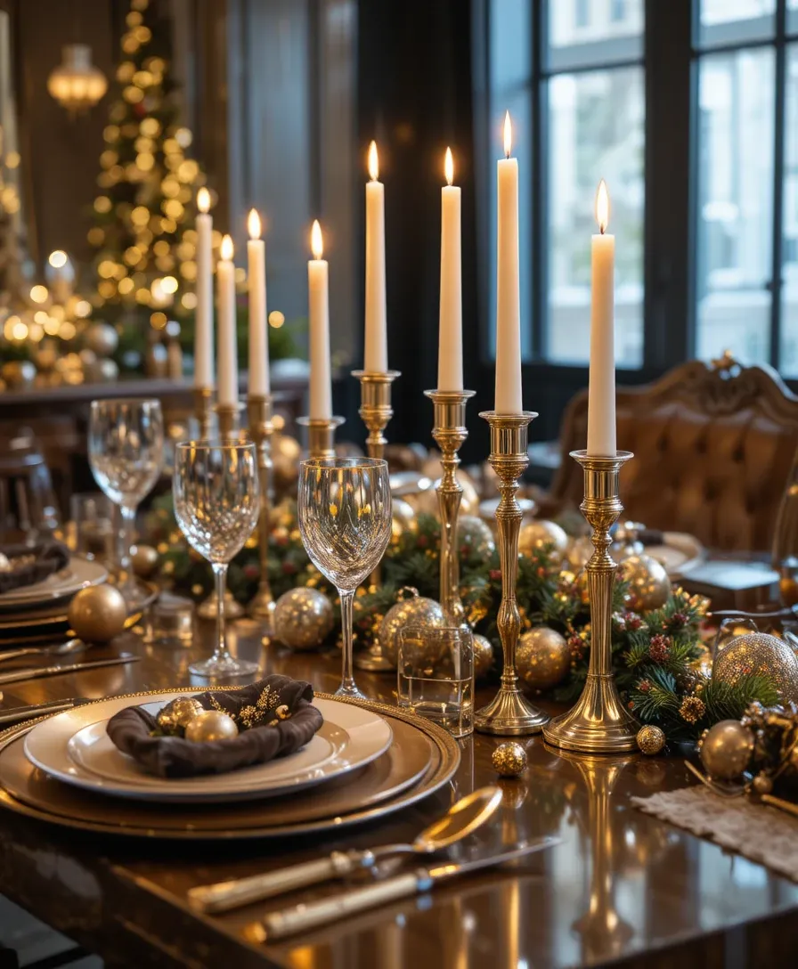 Metallic Table Setting