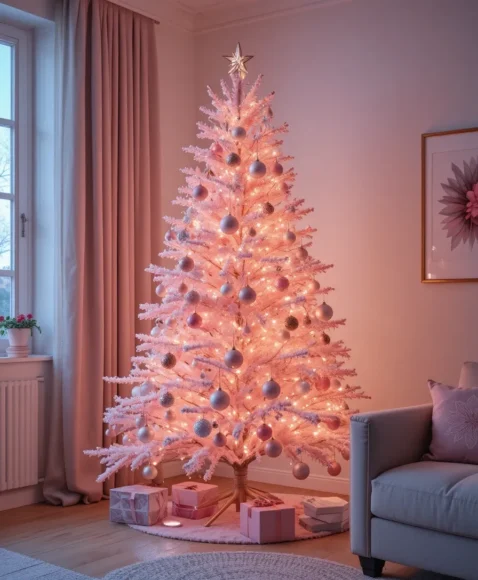 Minimalist Pink Tree