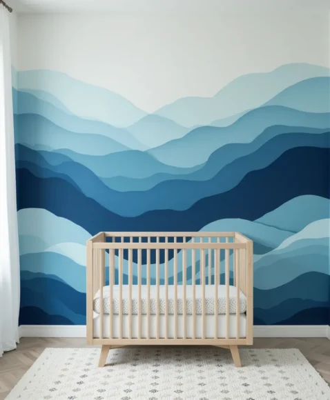 Ocean-Inspired Wave Wall 