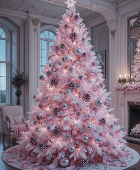 Pink and Silver Ice Queen Tree