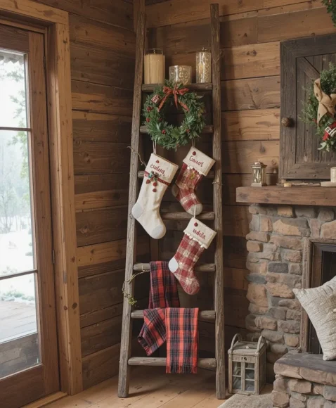 Rustic Ladder Display