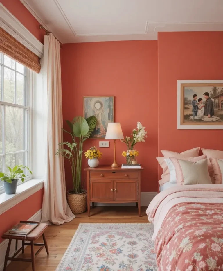 Rusty Coral for Playful Warmth