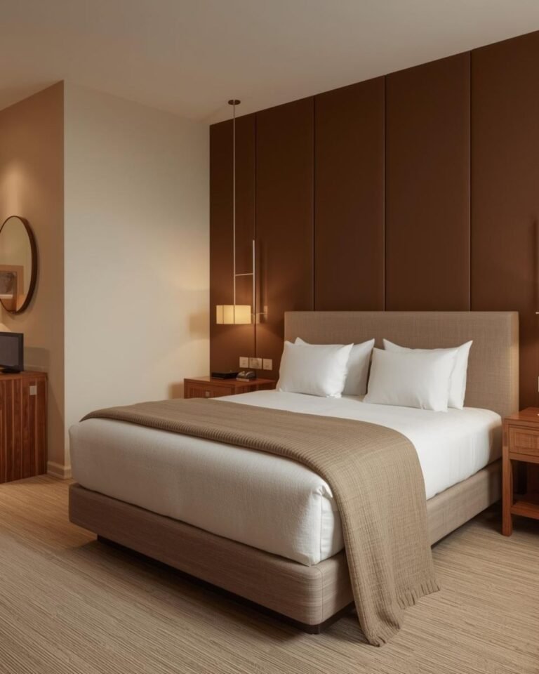 Soft Beige & Deep Brown