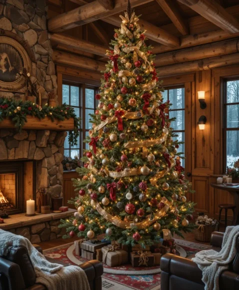 Woodsy Christmas Tree Theme