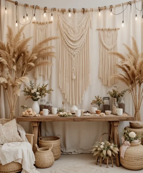Boho-Inspired Coffee Bar