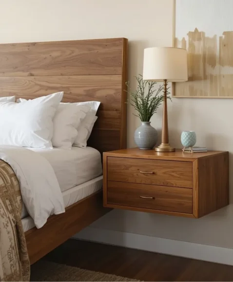 Floating Nightstands for Airy Appeal