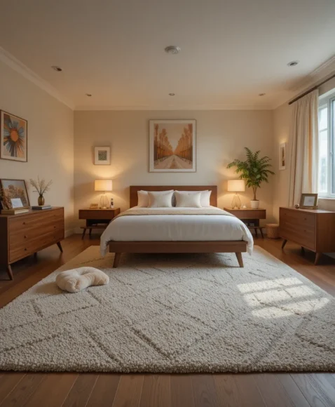 Retro Textured Rugs to Ground the Room