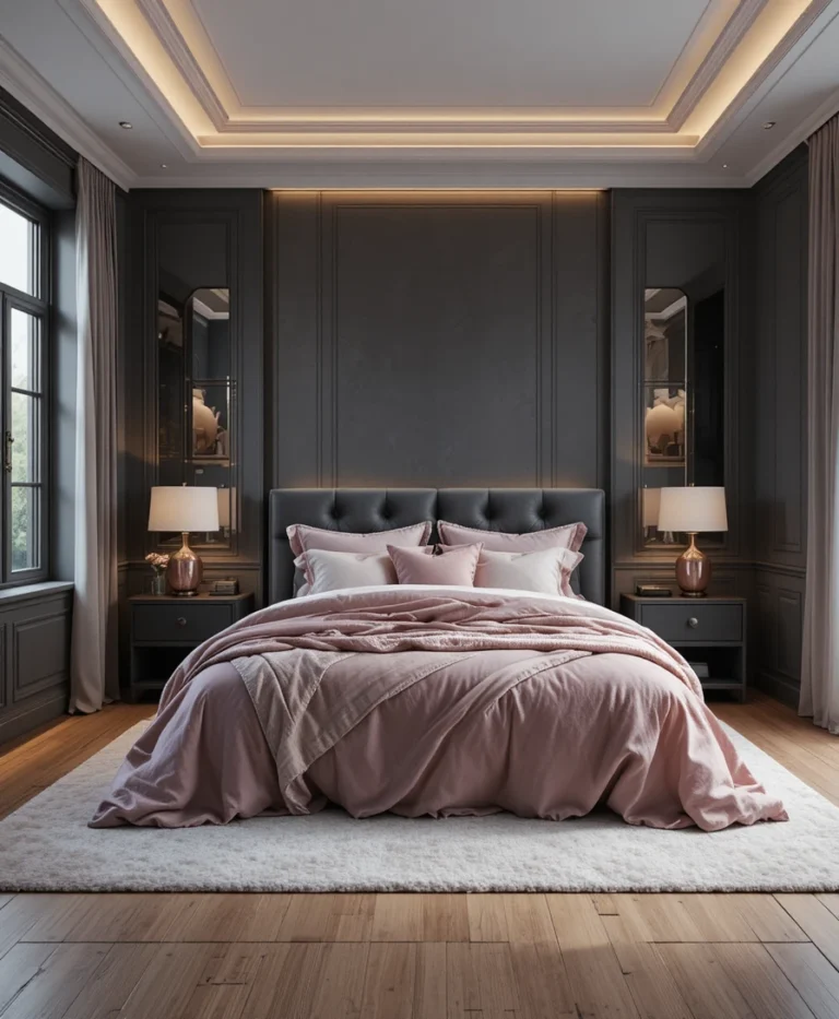 22 Grey and Pink Bedroom Ideas That Feel Soft, Stylish, and Perfectly Balanced