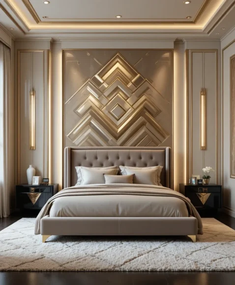 Chevron Accent Wall Elegance