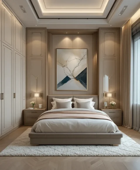 Deco-Inspired Built-In Storage