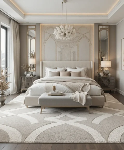 Graphic Area Rugs with Geometry