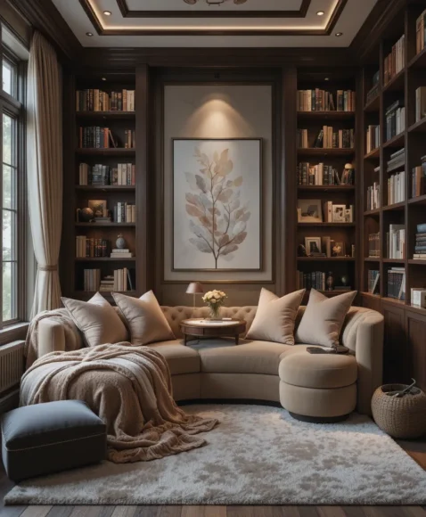 Luxury Reading Nook in Bedroom