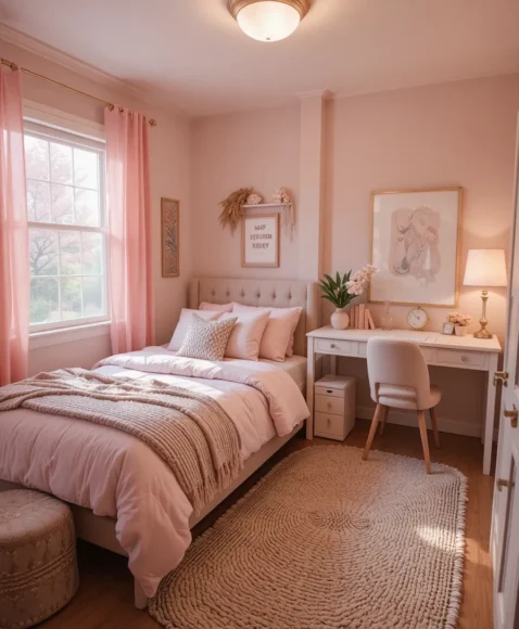 Pink and Beige Cozy Balance