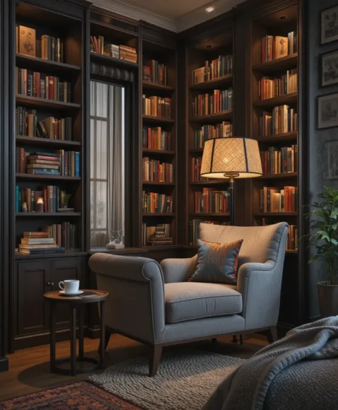 Reading Nook with Statement Lamp